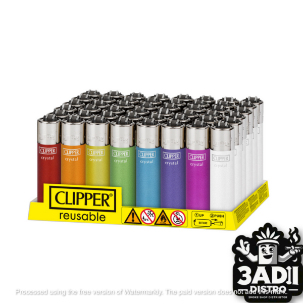 Clipper Lighter Designs Mix Display Clipper Lighter Painted Designs CP11 Classic Large Size Lighters Assorted Colors Mix *Display of 48*