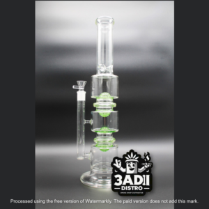 Dual Layer Disco Ball Water Pipe 20in Green Home