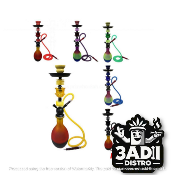 Image from Digoods 2024 21 Zebra Smoke Robert Single Hose 28in. Hookah (Assorted Colors) *Sold As Singles*