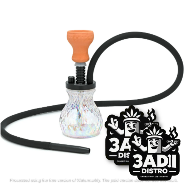 Image from Digoods Oct 2024 13 Golden Desert Mcdus 17.5in. Medium Travel Hookah