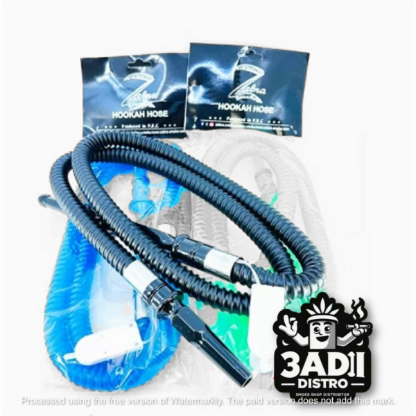 Image from Digoods Oct 2024 22 Zebra Smoke LED Super Plastic Hookah Hose (Assorted Colors) *Sold As Singles*