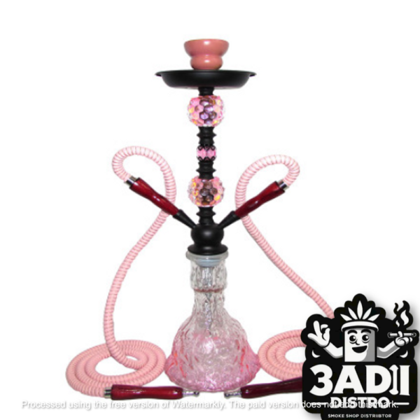 Image from Digoods Oct 2024 25 Zebra Smoke Xtasy Double Hose 29in. Hookah (Assorted Colors) *Sold As Singles*