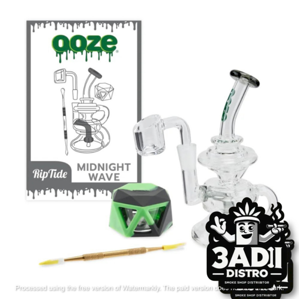 Ooze Rip Tide Mini Recycler Dab Rig Kit Ooze Rip Tide Mini Recycler Dab Rig Kit w/ Dabber