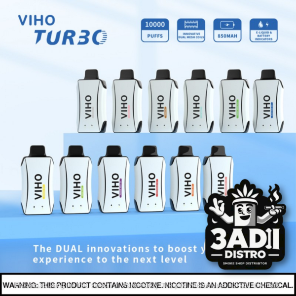 Untitled June 26 2023 VIHO Turbo 10K Puffs 50mg 17mL Disposables *Display of 5*