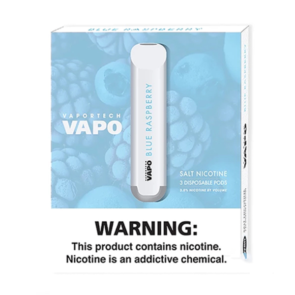 8 BLUE RAS 21408.1585828535 VAPORTECH | VAPO DISPOSABLE DEVICE | 1.2ML | 60MG | PACK OF 3