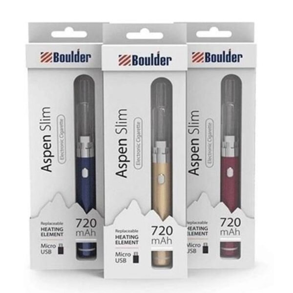 BOULDER ASPEN SLIM VAPE PEN 720 MAH ALL 57182.1617092088 Boulder Aspen Slim 720mAh Vape Pen Kit