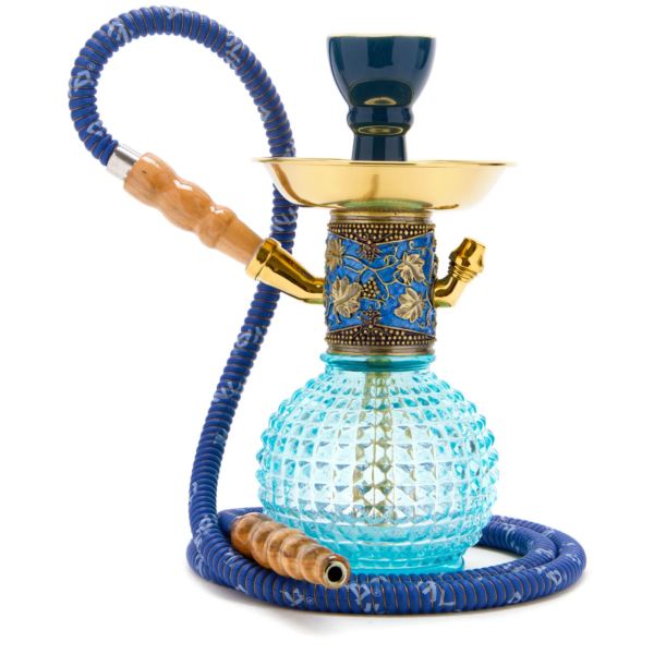 bambino 1 gold skyblue 07550.1683207254 Mya 12in. Bambino Gold Hookah