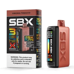 SBX 25k Puff 50mg Metatine 20mL Disposables Display of 5