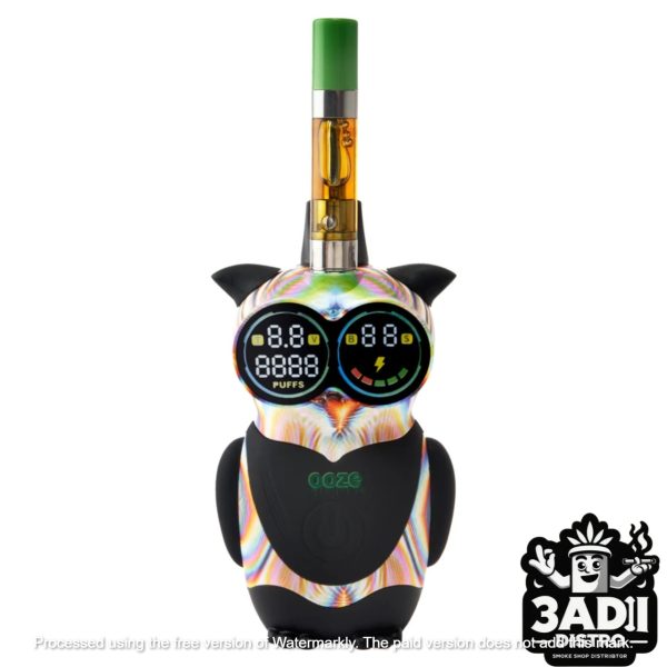 OOZ 1455 GL SU04 19694 2 Ooze Hoot 650mAh Dual 510 Connection Cartridge Device w/ 2 Digital Screens *Sold As Singles*
