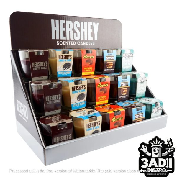 ST 061 HersheysDisplay3oz SU02 22453 1 Sweet Tooth 3oz. Tumbler Candles Counter Top Display *Fully Stocked w/ 15 Candles*