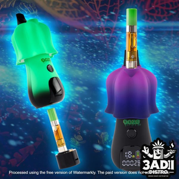 shroom both carts collection page graphic 43945 1 Ooze Shroom 650mAh Dual 510 Connection Cartridge Device w/ Flex Temp & Digital Screen *Sold As Singles*