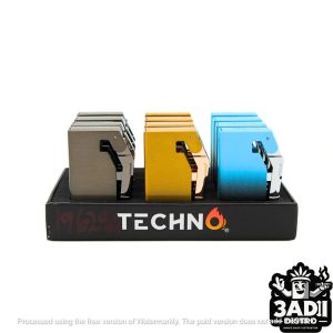 Techno Torch Pocket Lighter (Assorted Colors) *Display of 12* [Model#19629A]