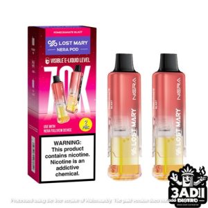 Pomegranate Blast 52991 1 Lost Mary Nera Fullview 70k Puffs 50mg 24mL Pod Replacement Disposables (2 Per Pack) *Display of 5*