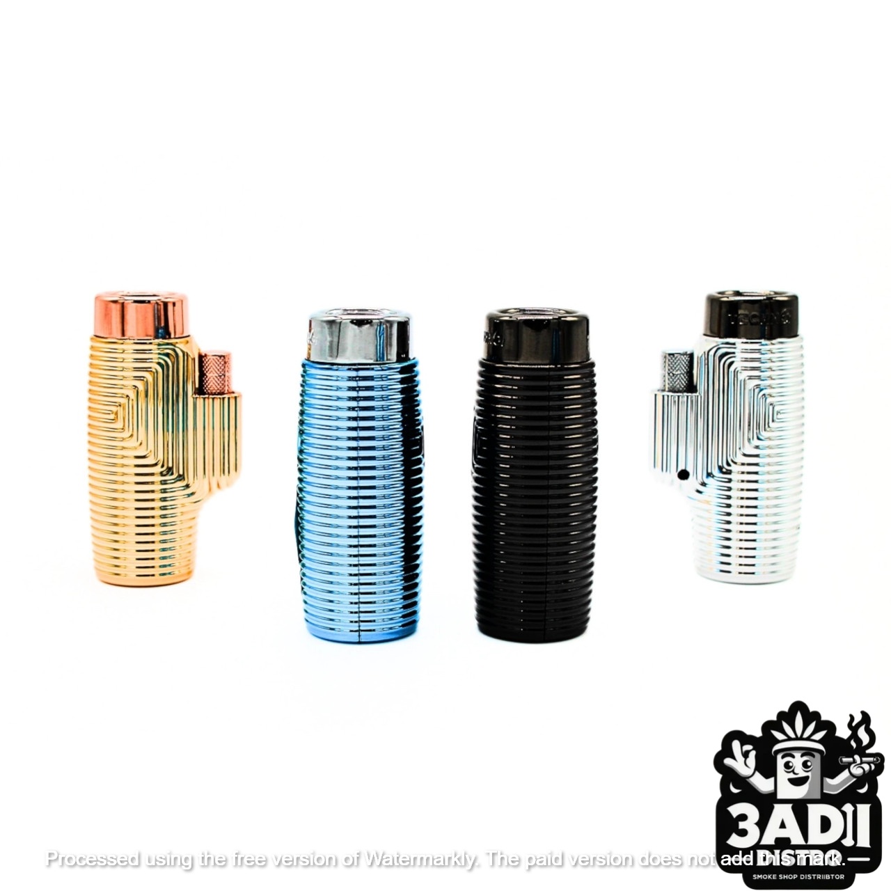 Techno Torch Rigid Triple Flame Lighters Assorted Metallic Colors Display of 12Model00266 47974 1 Techno Torch Rigid Triple Flame Lighters (Assorted Metallic Colors) *Display of 12* [Model# 00266]